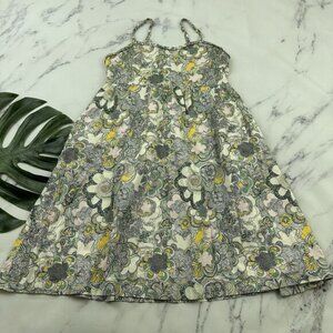Liberty of London Target Girls Sundress Size XL Green Yellow Floral Pockets